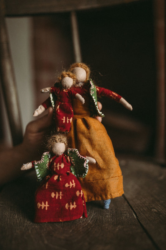 Primitive Cloth Dolls - Kirstin, Poppy & Maud