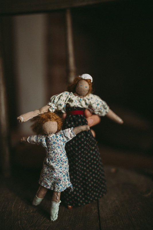 Primitive Cloth Dolls - Annette & Margot