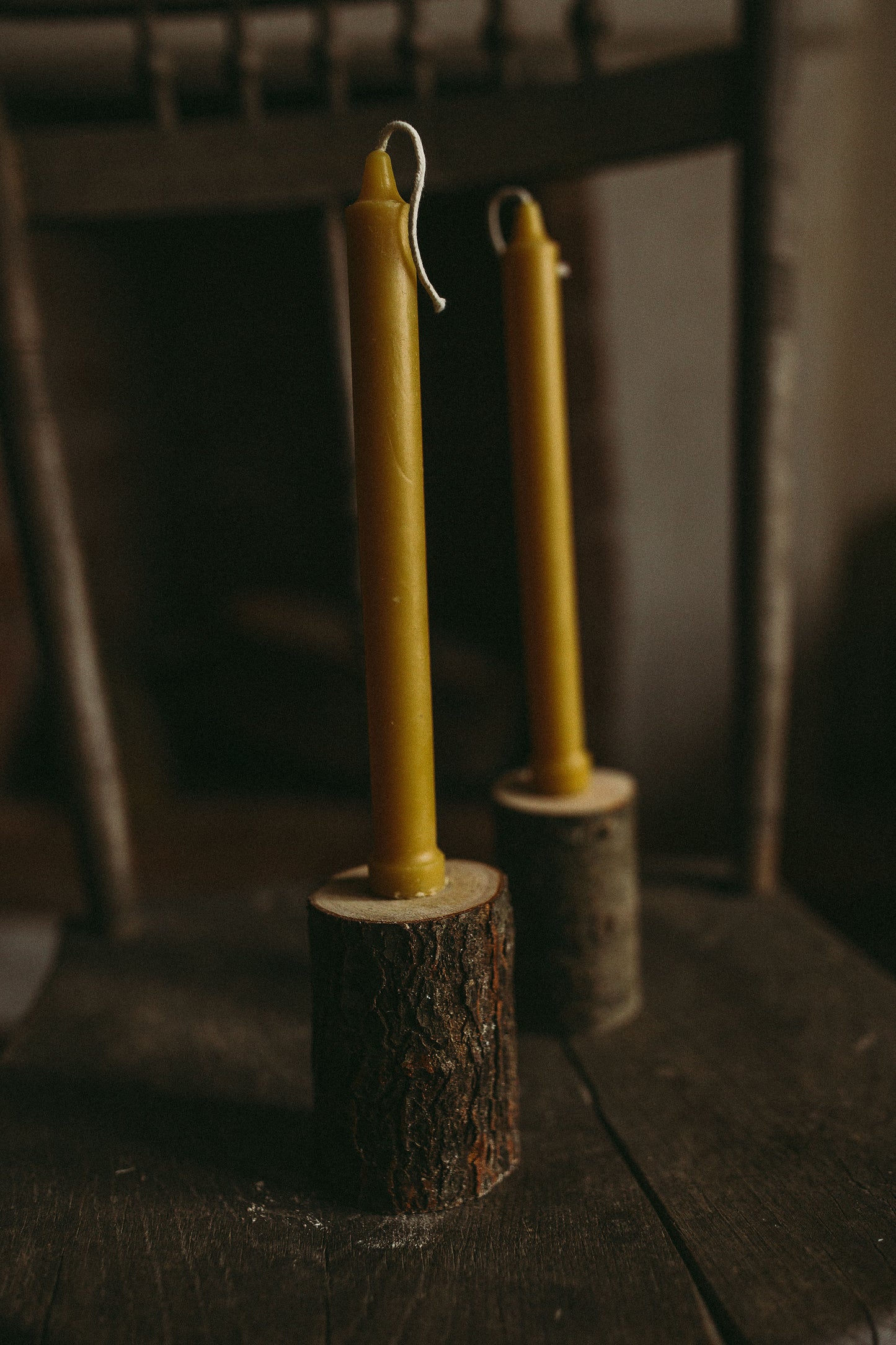 Wooden Candlestick Holders