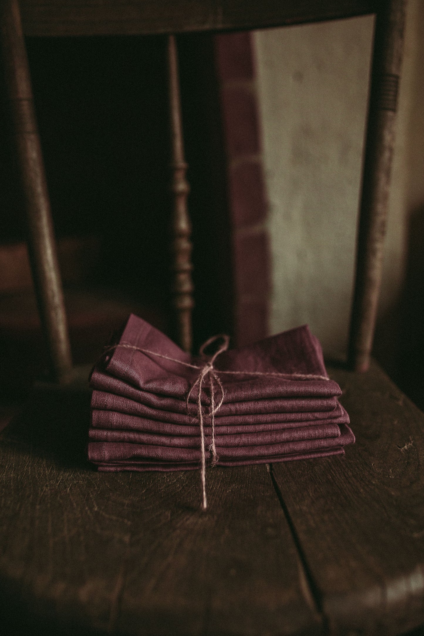 Linen Napkin Plum - set of 6